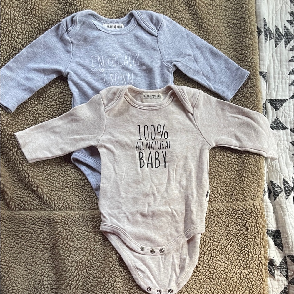 Earthy Tones Baby Bodysuit Set